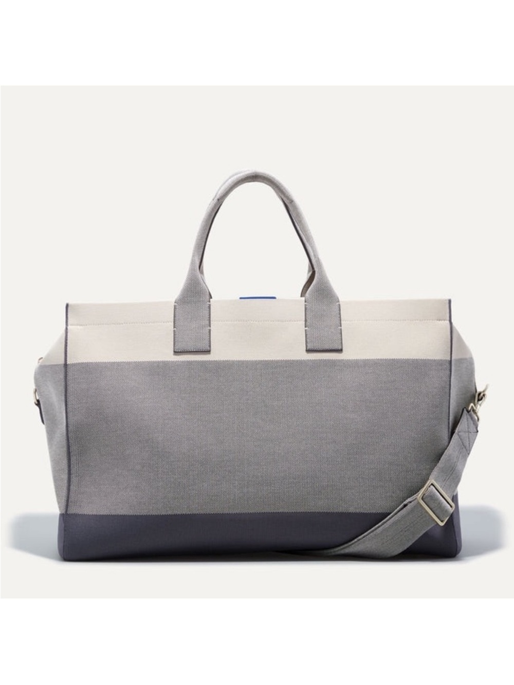 Rothy’s The Weekender Bag Gray Large Duffel Carry-on Travel Over Night.